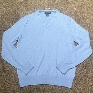 Light Blue Banana Republic V-Neck Sweater
